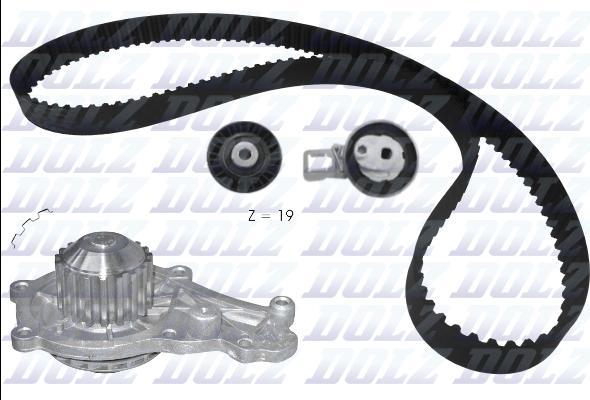 DOLZ KD169 - Set pompa apa + curea dintata aaoparts.ro