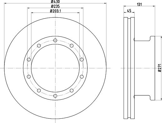DON CVD608 - Disc frana aaoparts.ro