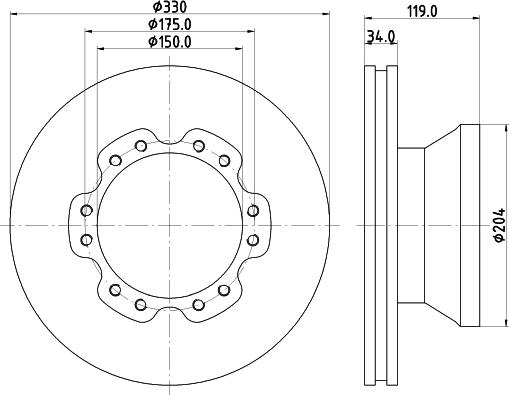 DON CVD582 - Disc frana aaoparts.ro