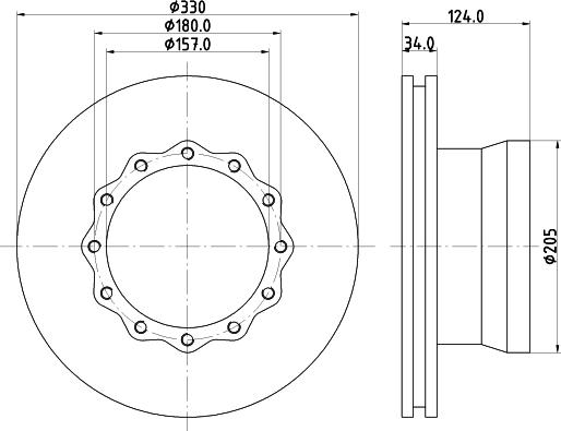 DON CVD536 - Disc frana aaoparts.ro