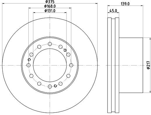 Meritor MBR5059 - Disc frana aaoparts.ro