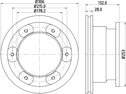 Meyle 215 523 0034 - Disc frana aaoparts.ro