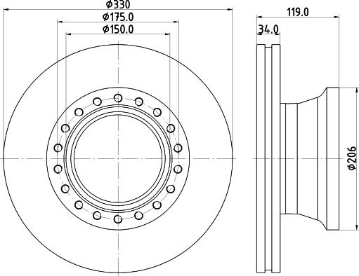 DON CVD710 - Disc frana aaoparts.ro