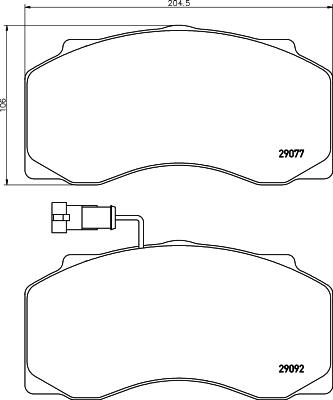 Comline ADB9027 - Set placute frana,frana disc aaoparts.ro