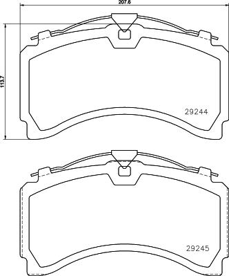 DON CVP128K - Set placute frana,frana disc aaoparts.ro