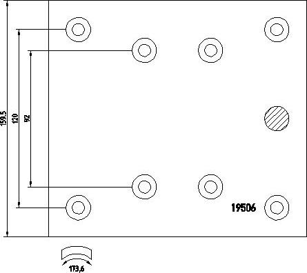 DON MB1131142A7115 - Set garnituri de frictiune, frana tambur aaoparts.ro