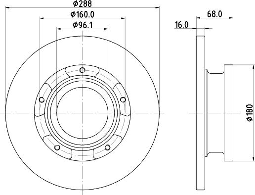 DON PCD19571 - Disc frana aaoparts.ro