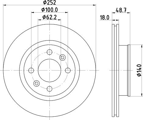 DON PCD14992 - Disc frana aaoparts.ro