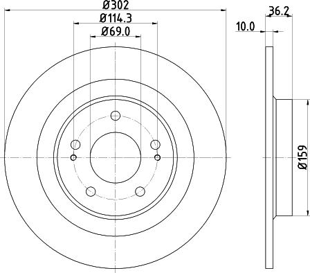 DON PCD14312 - Disc frana aaoparts.ro