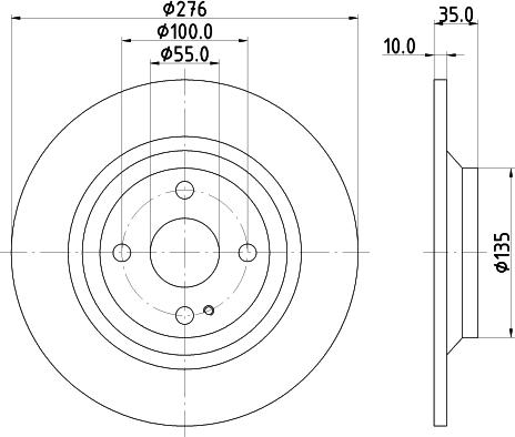 DON PCD15002 - Disc frana aaoparts.ro
