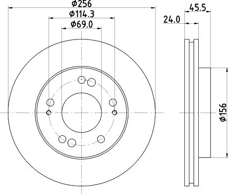 DON PCD15162 - Disc frana aaoparts.ro