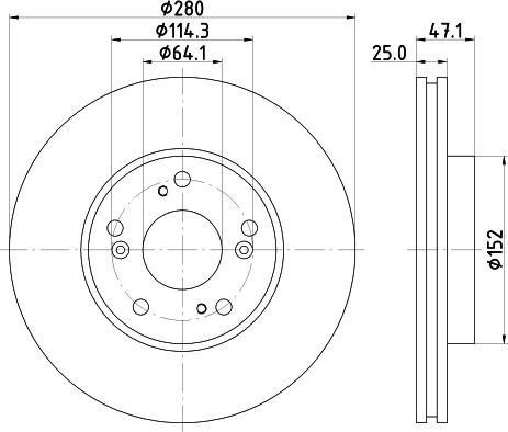 DON PCD15862 - Disc frana aaoparts.ro