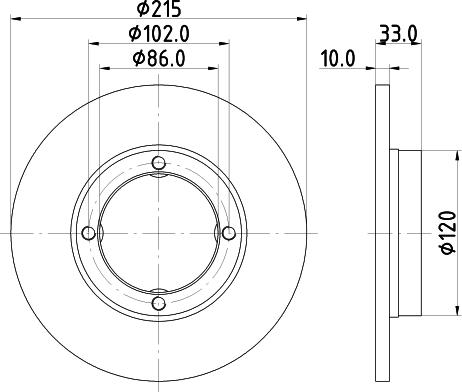 DON PCD16572 - Disc frana aaoparts.ro