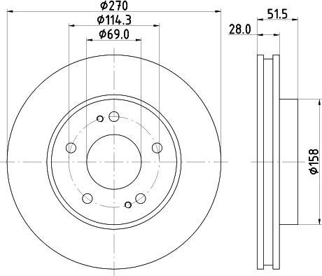 DON PCD16632 - Disc frana aaoparts.ro