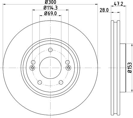 DON PCD10422 - Disc frana aaoparts.ro