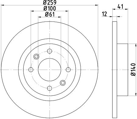 DON PCD10632 - Disc frana aaoparts.ro