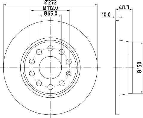 DON PCD10162 - Disc frana aaoparts.ro