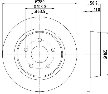 DON PCD11592 - Disc frana aaoparts.ro