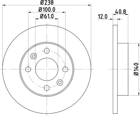 DON PCD11292 - Disc frana aaoparts.ro
