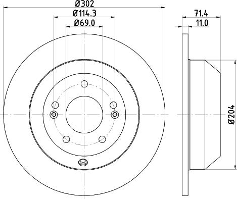 DON PCD13402 - Disc frana aaoparts.ro