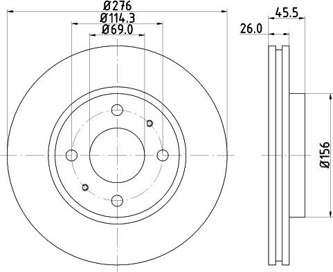 DON PCD13882 - Disc frana aaoparts.ro