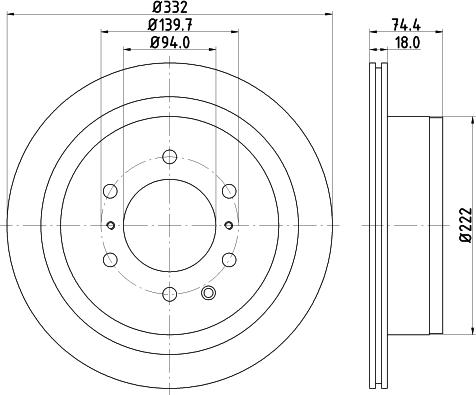 DON PCD13352 - Disc frana aaoparts.ro