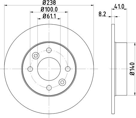 DON PCD12972 - Disc frana aaoparts.ro