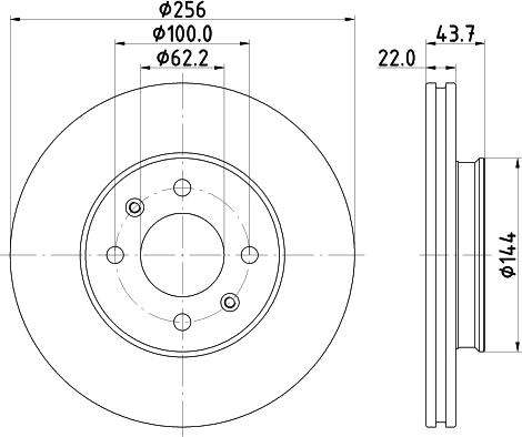 DON PCD17802 - Disc frana aaoparts.ro