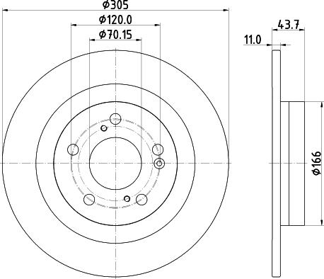 DON PCD20252 - Disc frana aaoparts.ro