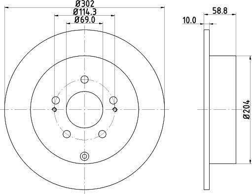 DON PCD21532 - Disc frana aaoparts.ro