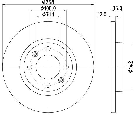 DON PCD21792 - Disc frana aaoparts.ro