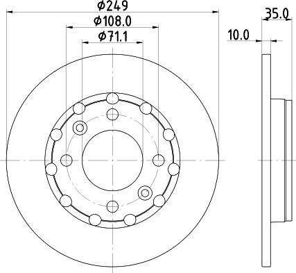 DON PCD21782 - Disc frana aaoparts.ro