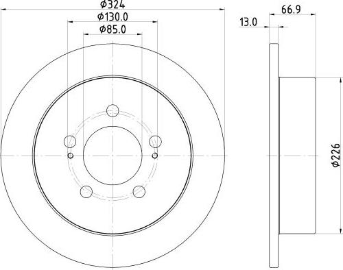 DON PCD23462 - Disc frana aaoparts.ro