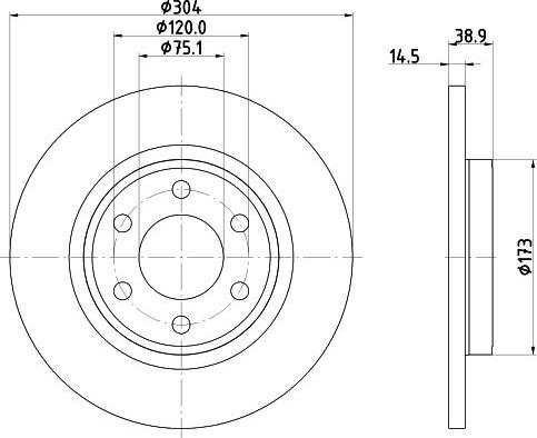 DON PCD23742 - Disc frana aaoparts.ro