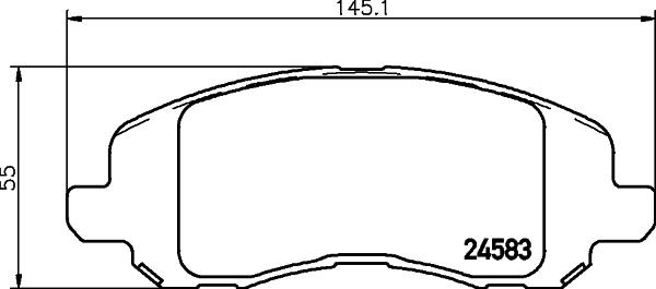 DON PCP1453 - Set placute frana,frana disc aaoparts.ro