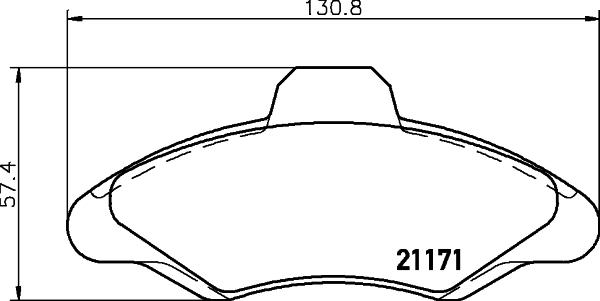 DON PCP1411 - Set placute frana,frana disc aaoparts.ro