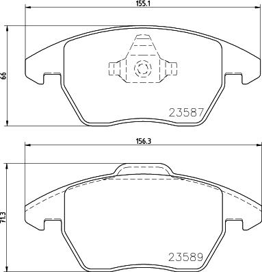 DON PCP1436 - Set placute frana,frana disc aaoparts.ro