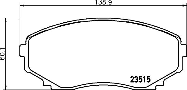 DON PCP1427 - Set placute frana,frana disc aaoparts.ro