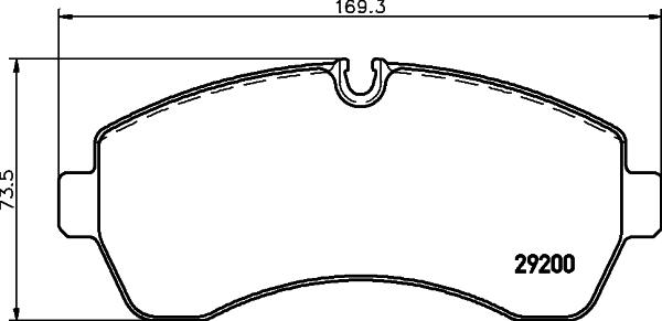 DON PCP1674 - Set placute frana,frana disc aaoparts.ro