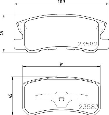 DON PCP1094 - Set placute frana,frana disc aaoparts.ro