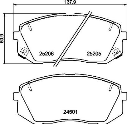 DON PCP1054 - Set placute frana,frana disc aaoparts.ro
