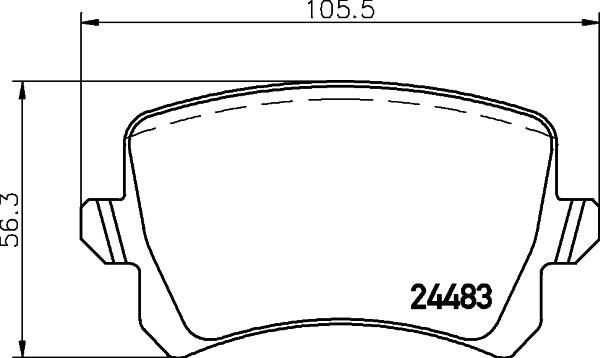 DON PCP1060 - Set placute frana,frana disc aaoparts.ro