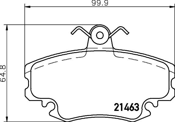 DACIA 7711 946 169 - Set placute frana,frana disc aaoparts.ro