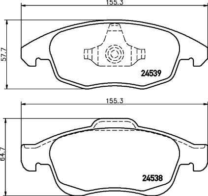 DON PCP1037 - Set placute frana,frana disc aaoparts.ro