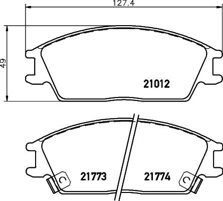 DON PCP1072 - Set placute frana,frana disc aaoparts.ro