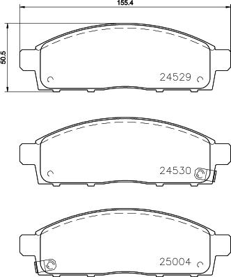 DON PCP1114 - Set placute frana,frana disc aaoparts.ro