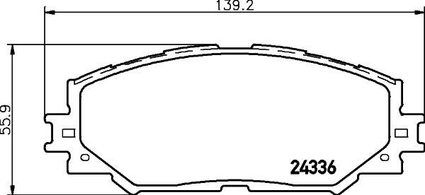 Scion PV565H - Set placute frana,frana disc aaoparts.ro