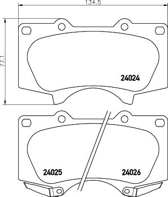 DON PCP1122 - Set placute frana,frana disc aaoparts.ro