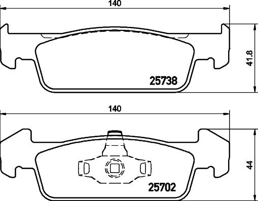 DON PCP1173 - Set placute frana,frana disc aaoparts.ro