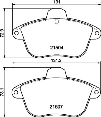 DON PCP1856 - Set placute frana,frana disc aaoparts.ro